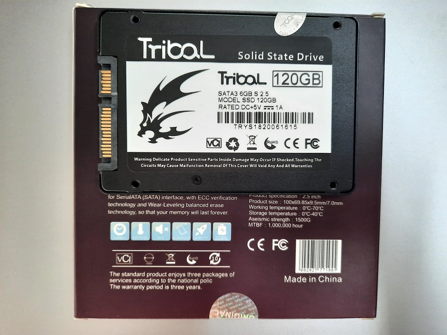 Ổ cứng laptop SSD Tribal 120GB